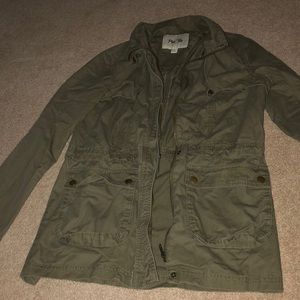 Army green utility jacket